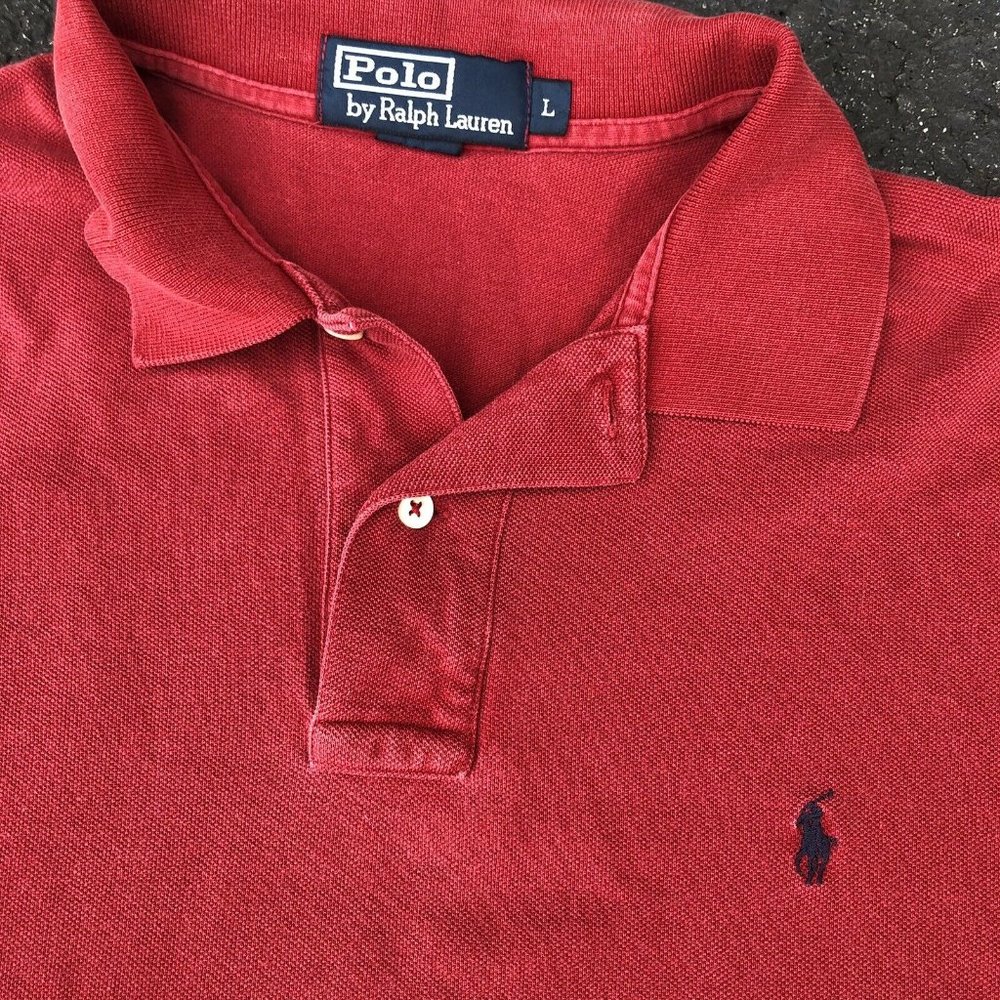 Polo Ralph Lauren Red Short Sleeve Shirt Large